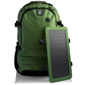 solar charger backpack with panel off