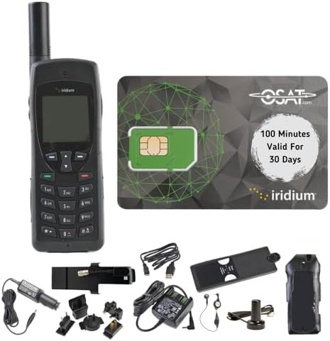 Iridium 9555 Satellite Phone Telephone & Prepaid SIM Card
