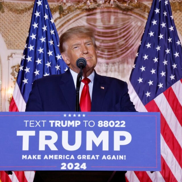 Trump gear for 2024 including photos, hats, shirts and banners