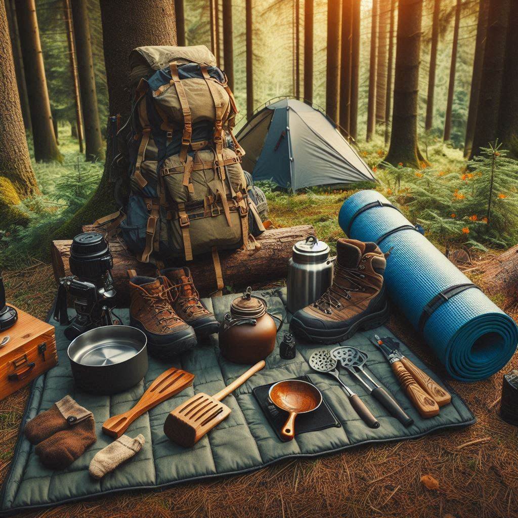 latest outdoor gear deals on display in the forest