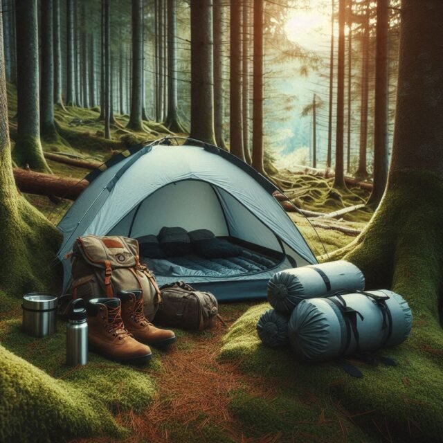Camping tent deals being used on a test in the wilderness with outdoor tech lab