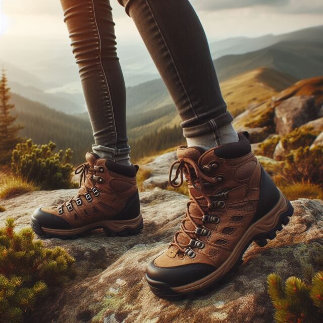 New women's rugged hiking boots being tested by Outdoor Tech Lab in the Michigan U.P.