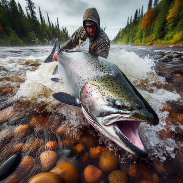 Fly fishing rods for Michigan steelhead by Outdoor Tech Lab catch and release