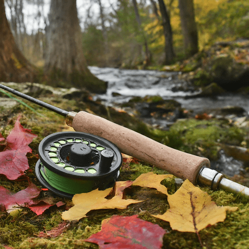 Flyfishing combo near an amazing little trout stream by Outdoor Tech Lab.