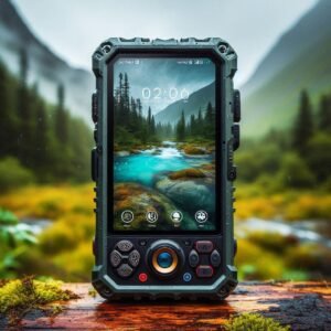 the best in outdoor tech gadgets being used with a satellite smartphone on display